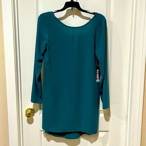 NWT Tildon Long-Sleeve Dress, Teal, US XS